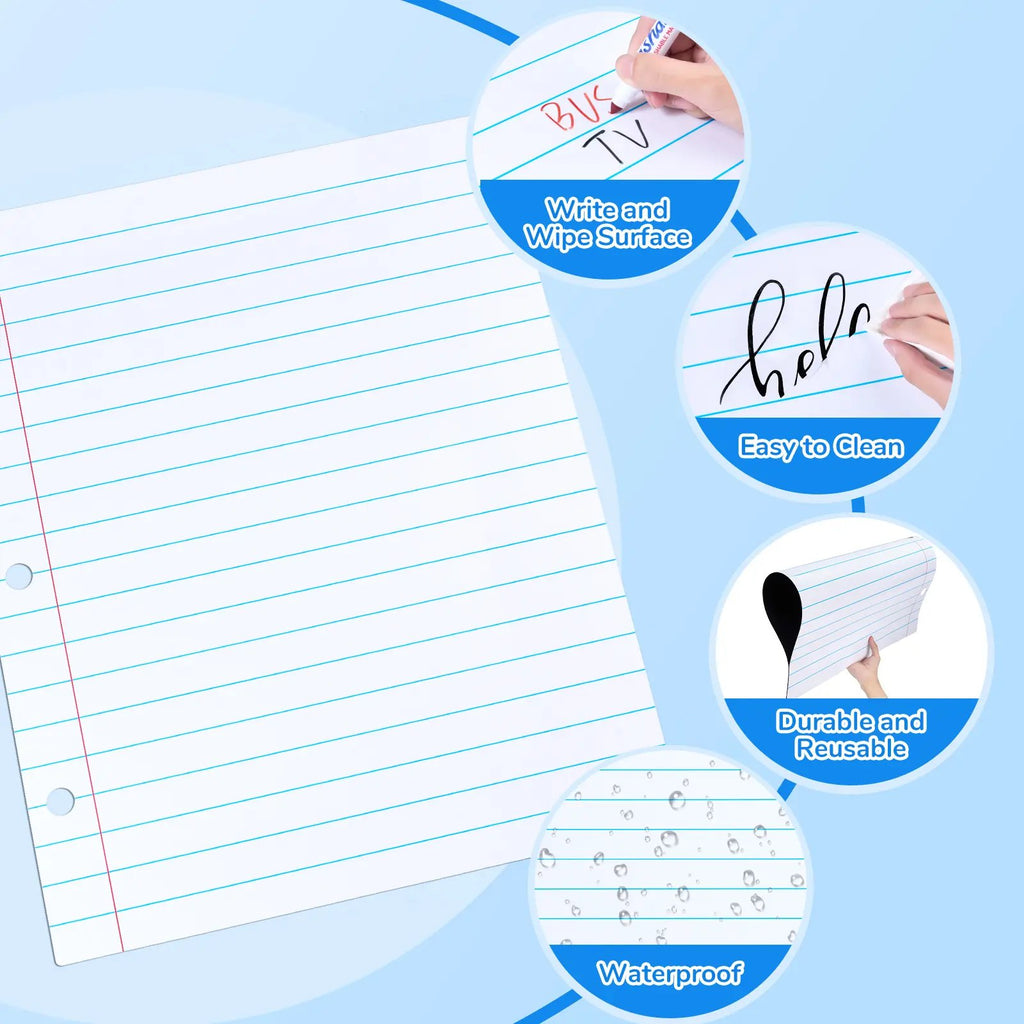 📝✨Giant Magnetic Lined Paper Whiteboard 28” x 22”