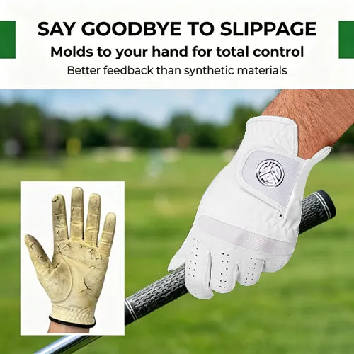 🎁🔥Golf Glove, Lead Hand Specific Grip with Adjustable Closure, Precision Sizing