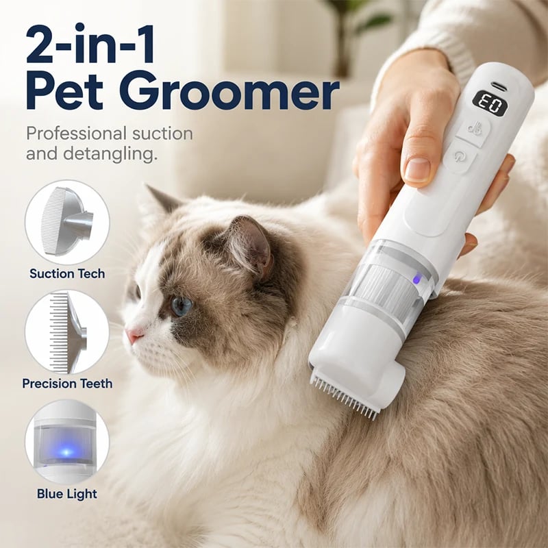 Electric Pet Flea Remover and Detangling Comb