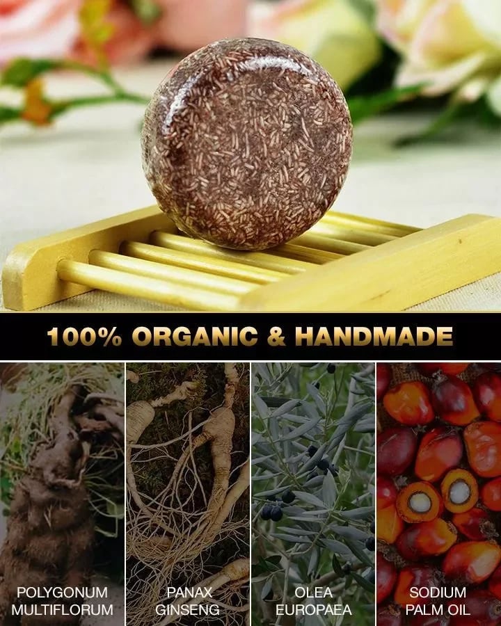 🔥 Hair Darkening Shampoo Bar