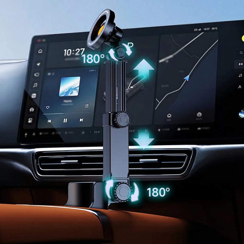 ⭐2026 New Arrival💥HOT SALE🥳🧲Car Cup Holder Phone Mount – 360° Adjustable, Strong N52 Magnet, One-Hand Operation, Fits All Phones, Stable Magnetic & Clamp Models for Safe Driving