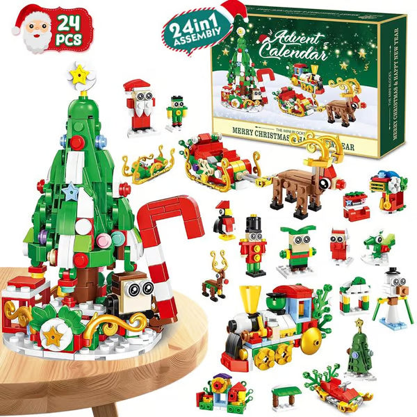 🎅Holiday Countdown Toy with Daily Surprise Bricks