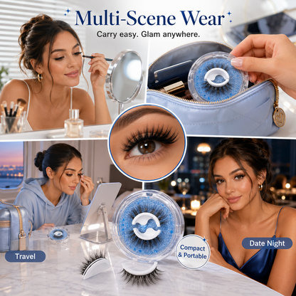 No-Glue Self-Adhesive Reusable Lashes😍