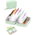 💊A8 Waterproof 14-Pouch Weekly Pill Organizer, Color-Coded Travel Storage for Vitamins & Supplements