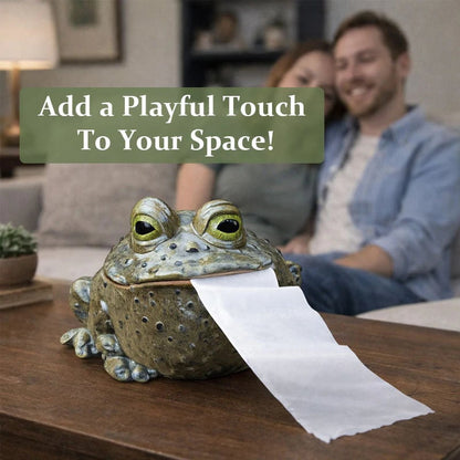 🐸🤪 Whimsical Toad Tissue Box Cover｜Hilarious Home Decor