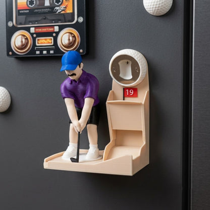 Head Interactive Golf Bottle Opener | Creative Figure Cap Launcher Game for Home Bar & Man Cave Best Gift for Him