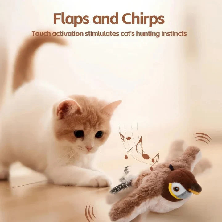 🐦🐱 Flappy Bird Cat Toy – Funny Interactive Flapping Bird Toy for Cats, Realistic Flapping Wings & Engaging Movement, Interactive Teaser Toy to Keep Cats Chasing, Pouncing & Playing, Fun Indoor Pet Toy for Kittens & Adult Cats 😂🐾