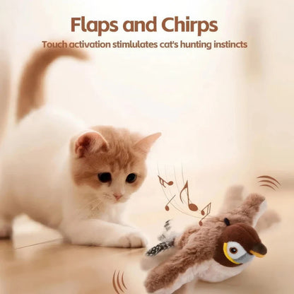 🐦🐱 Flappy Bird Cat Toy – Funny Interactive Flapping Bird Toy for Cats, Realistic Flapping Wings & Engaging Movement, Interactive Teaser Toy to Keep Cats Chasing, Pouncing & Playing, Fun Indoor Pet Toy for Kittens & Adult Cats 😂🐾