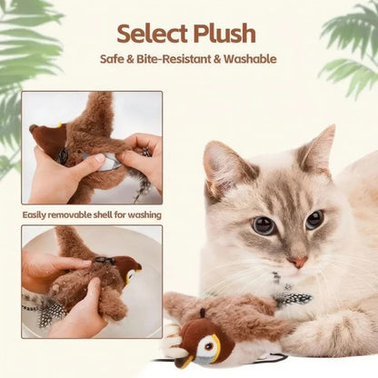 🐦🐱 Flappy Bird Cat Toy – Funny Interactive Flapping Bird Toy for Cats, Realistic Flapping Wings & Engaging Movement, Interactive Teaser Toy to Keep Cats Chasing, Pouncing & Playing, Fun Indoor Pet Toy for Kittens & Adult Cats 😂🐾