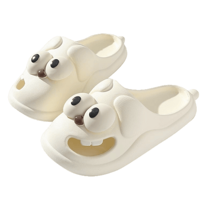 🐶👅 Funny Dog Slippers – Cute Open-Mouth Design with a Hilarious Sock-as-a-Tongue Effect, Playful Cozy Indoor House Shoes, Novelty Gift for Dog Lovers, Friends & Family 😂