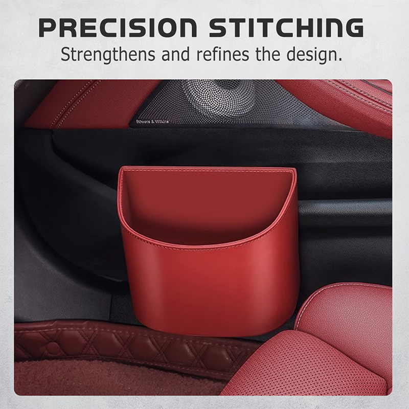 Leather Car Door Cup Holder
