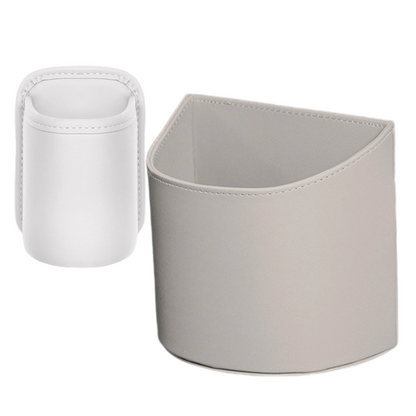 Leather Car Door Cup Holder