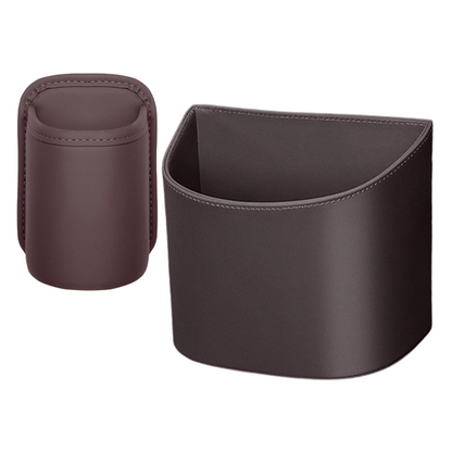 Leather Car Door Cup Holder