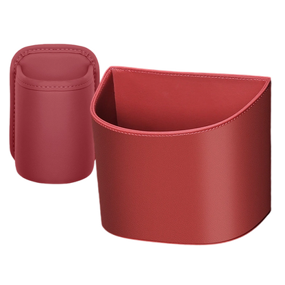 Leather Car Door Cup Holder