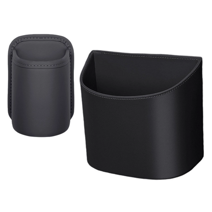 Leather Car Door Cup Holder