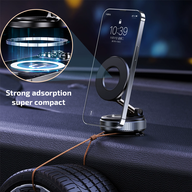 🚗 Strong Vacuum Magnetic Car Phone Holder – Upgraded Hands-Free Dashboard & Windshield Mount, Universal Secure Cell Phone Stand 📱
