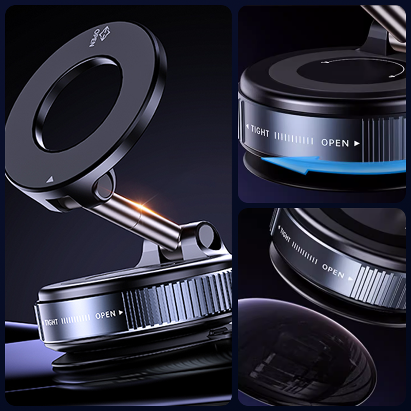 🚗 Strong Vacuum Magnetic Car Phone Holder – Upgraded Hands-Free Dashboard & Windshield Mount, Universal Secure Cell Phone Stand 📱