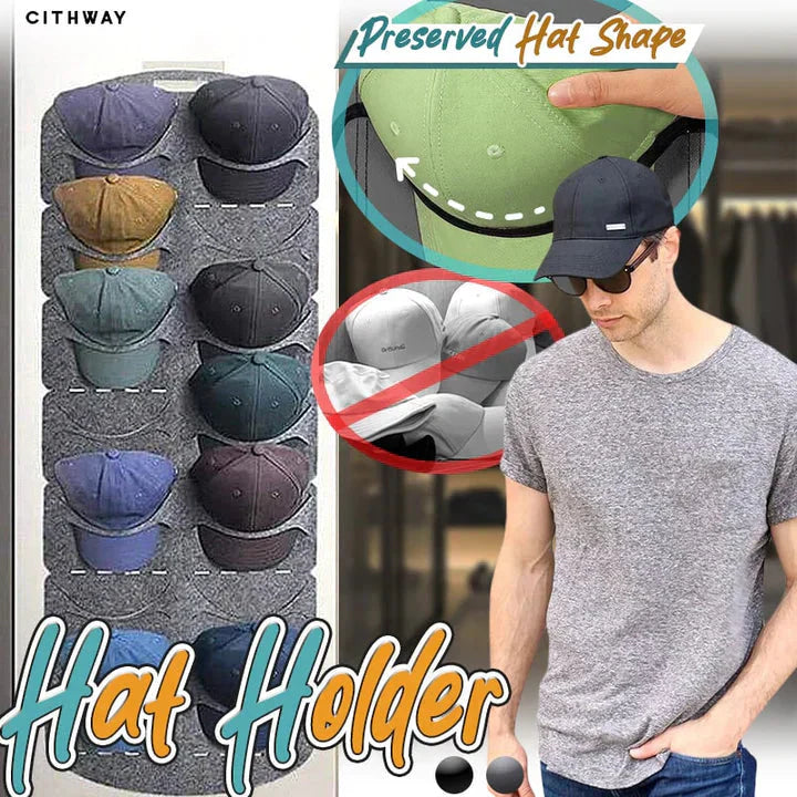 🎩🧢 50% OFF! Hanging Hat Rack with 14 Pockets