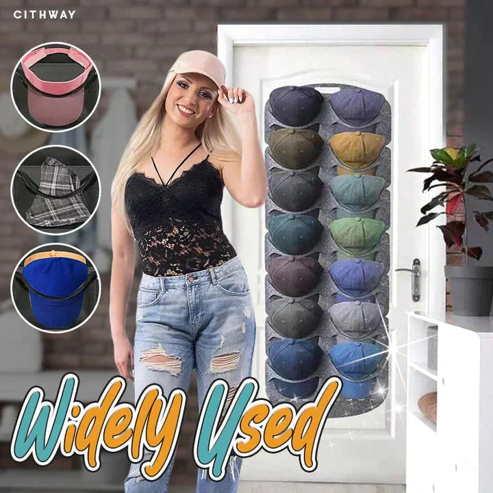 🎩🧢 50% OFF! Hanging Hat Rack with 14 Pockets