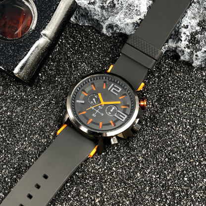 ⌚⏱️Men’s Sport Quartz Watch with Silicone Strap
