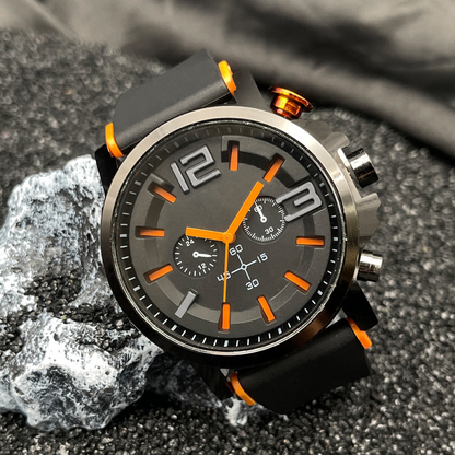 ⌚⏱️Men’s Sport Quartz Watch with Silicone Strap
