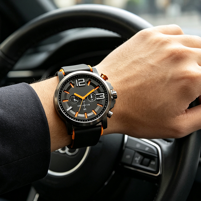 ⌚⏱️Men’s Sport Quartz Watch with Silicone Strap