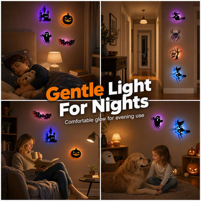 🦇 Glow in the Dark Halloween Wall Stickers | Spooky Removable Luminous Decals for Haunted House & Room Decor 🎃