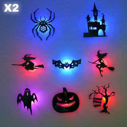 🦇 Glow in the Dark Halloween Wall Stickers | Spooky Removable Luminous Decals for Haunted House & Room Decor 🎃