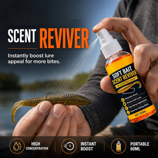 ⚡ Ultimate Soft Bait Scent Booster Spray | Instant Fish Attractant & Strike Enhancer for All Lures, Proven Formula for Bass & Predator Fish 🌊